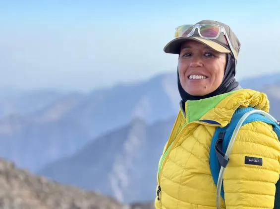 Moroccan Climber Bouchra Baibanou. / Ph. DR