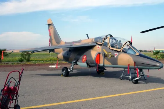 Royal Air Force Alpha Jet crashes near Fez Saïss Airport killing two pilots
