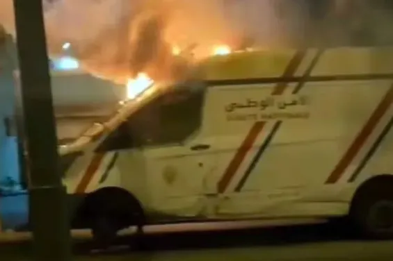 DGSN denies false claims of police car torched in Casablanca protest