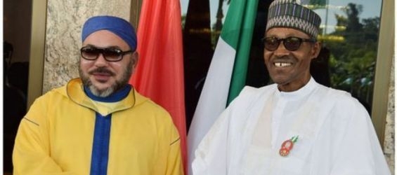 King Mohammed VI and the Nigerian President, Muhammadu Buhari./Archive-DR