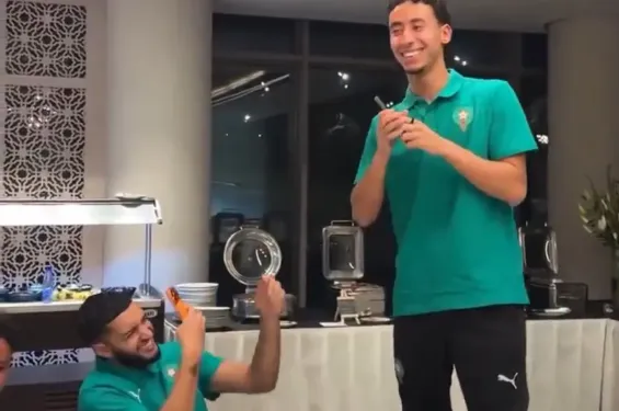 On first call-up, Anass Salah-Eddine completes light-hearted initiation with Atlas Lions