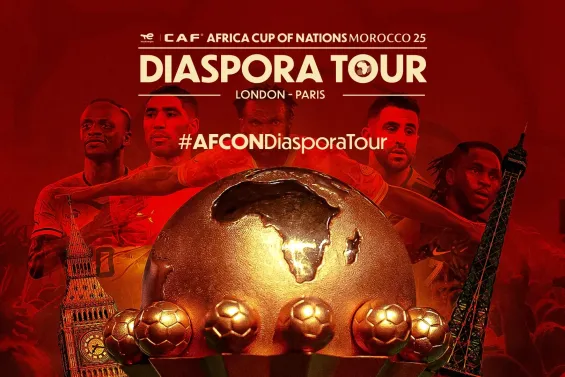 CAF launches diaspora tour featuring AFCON trophy before Morocco 2025