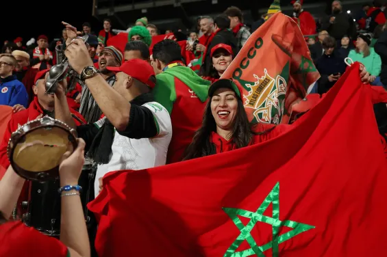 Morocco fans. / Ph. Maddie Meyer - FIFA  