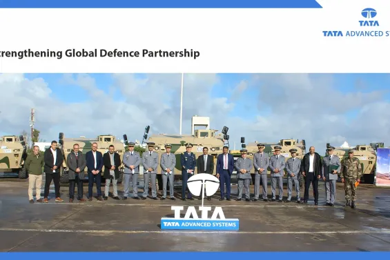 First lot of WhAP 8x8 handed over to the Royal Moroccan Army, Kingdom of Morocco. Ph/ TATA Advanced Systems