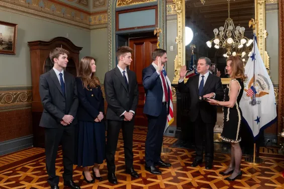 New U.S. Ambassador to Morocco sworn in before Vice President J.D. Vance
