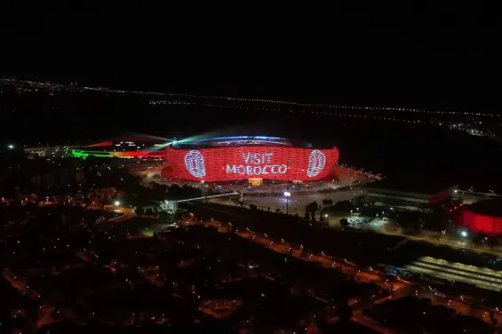 Morocco lights up Prince Moulay Abdellah stadium with tourism campaign