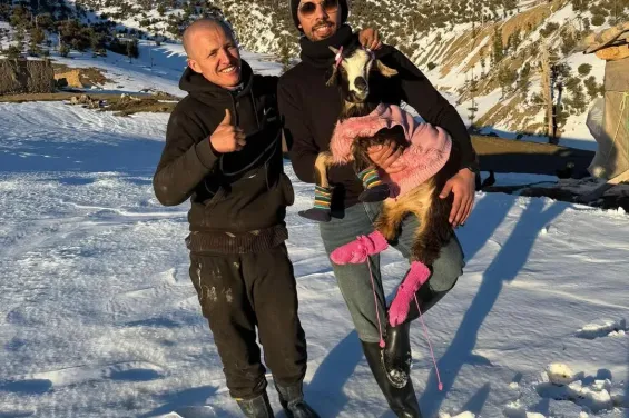 From the snowy Atlas Mountains, two influencers lost in translation go viral