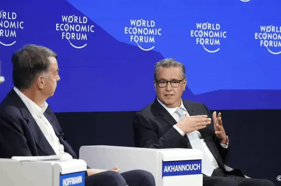 Morocco’s Prime Minister Akhannouch represents King Mohammed VI at Davos Forum