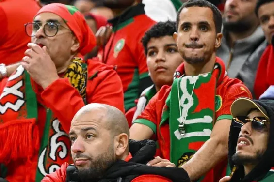Morocco fans disappointed during AFCON final match. / Ph. AFP