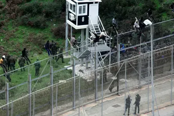 Ceuta border fence damaged after storms, warns Spain's Civil Guard association 