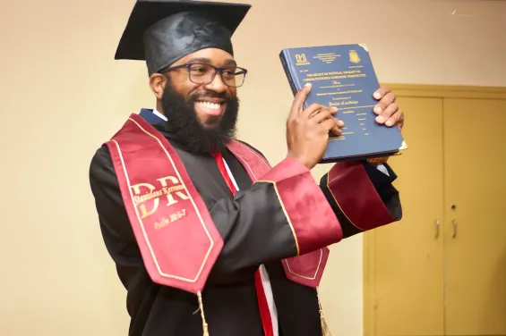 Kerrone Stanislaus, the first Saint Lucian to earn a medical degree in Morocco. / Stanislaus