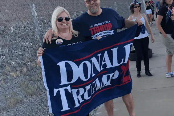 Sandra and Abdellatif were staunch supporters of President Donald Trump. Ph . / Sandra Hafraoui