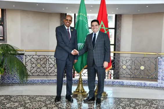 Morocco FM Bourita holds talks with AU Commission Chair in Rabat