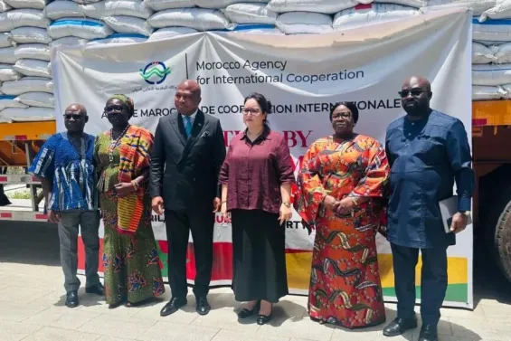 Morocco delivers second fertilizer consignment to Ghana to boost food security
