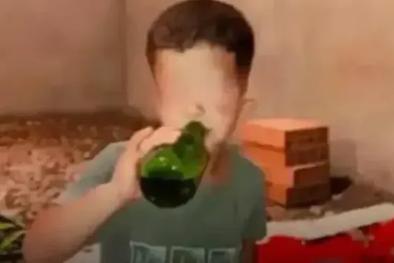 Three brothers detained over viral video involving six-year-old child and alcohol