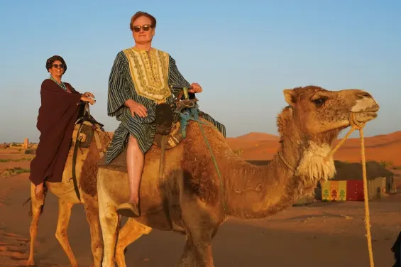American Comedian Conan O’Brien films new travel series episode in Morocco