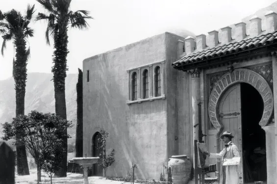 What is a piece of Morocco doing in the California desert?