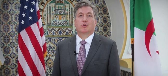 John P. Desrocher, US ambassador to Algeria is on a visit to the Tindouf camps./Ph. DR