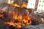 Fès : Incendie dans un marché informel de légumes