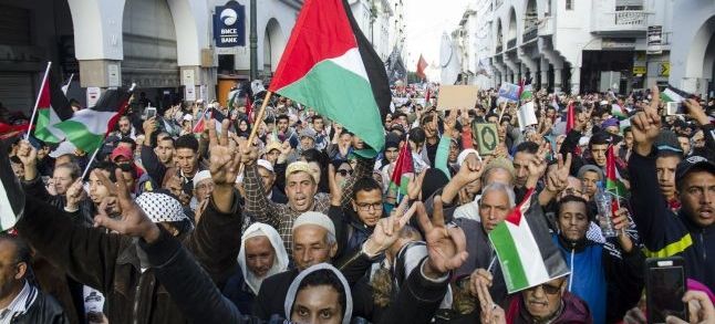 A march held in Rabat to support Palestine. / Ph. DR