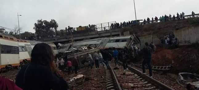 The train crash that took place on the 16th of October near Bouknadel./Ph. DR