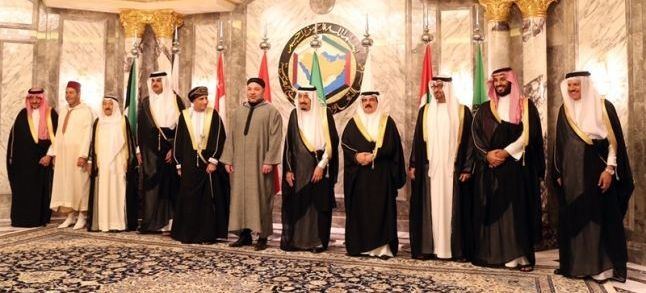 King Mohammed VI and Gulf countries' leaders./Ph. DR