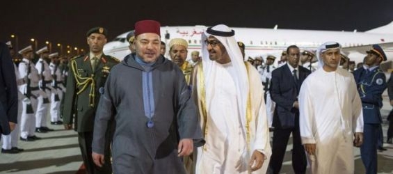 King Mohammed VI and United Arab Emirates’ Mohammed bin Zayed Al Nahyan. / Ph. DR