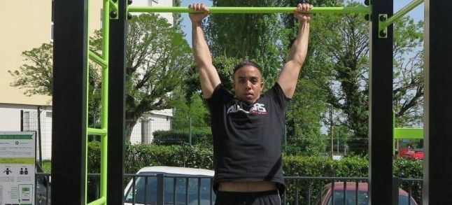 El Mourad Hammade a street workout champion./Ph. DR