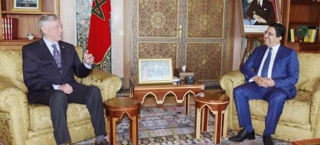 UN envoy Horst Köhler and Moroccan Foreign Minister Nasser Bourita, Wednesday 27th of June in Rabat./Ph. DR