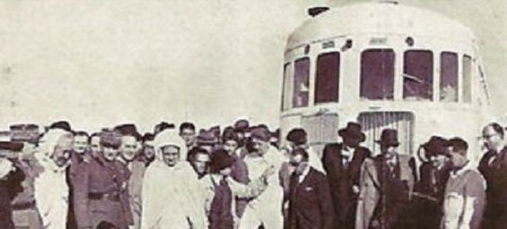 In 1941, the launch of the Mediterranean-Niger train linking Morocco to Algeria. /Ph. Huffpost Maghreb