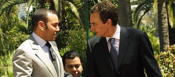 King Mohammed VI and Luis Rodriquez Zapatero during his visit to Morocco./Ph. DR