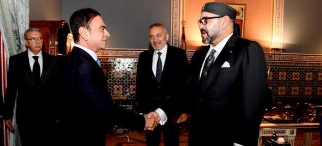 King Mohammed VI and Renault CEO Carlos Ghosn./Ph. DR