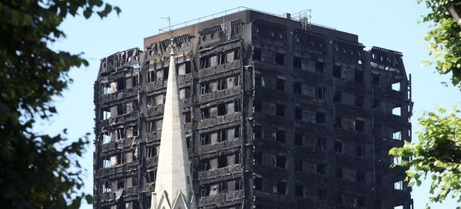 The Grenfell tower located in West London, UK./Ph. DR