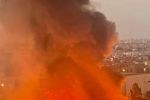 Casablanca : Incendie dans le camp de migrants près de la gare Ouled Ziane