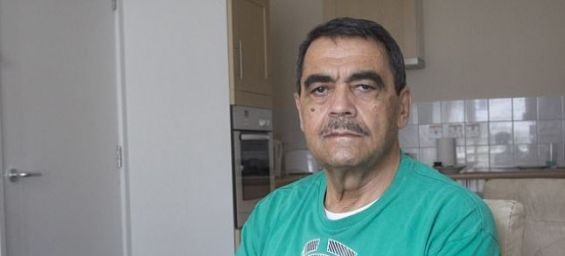 Sabah Abdullah, the husband of hadija Khalloufi a Moroccan national who died in the Grenfell Tower fire./Ph. DR