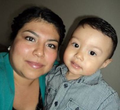 Karla Piedrasanta et son fils, Amin, âgé de 19 mois