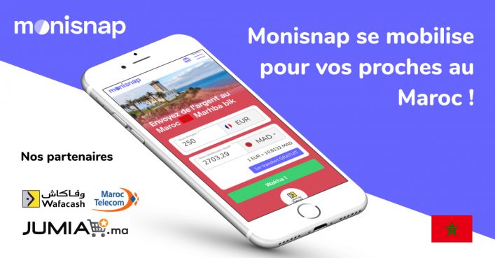 Monisnap : la solution 100% en ligne de transfert d’argent vers le Maroc pendant le confinement