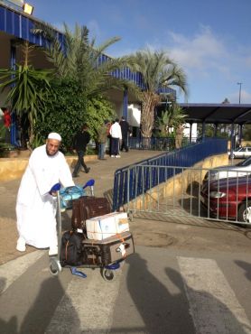 Un pèlerin tout heureux de revenir sain et sauf au Maroc.