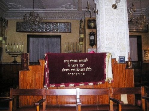 La synagogue de Rabbi Chalom Zaoui située au Mellah de Rabat. / Ph. Roland Benzaken