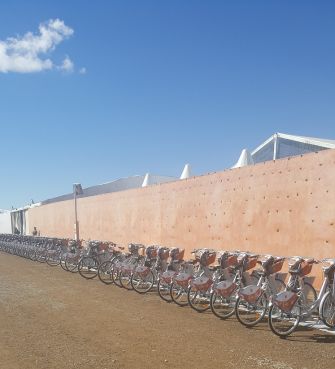 Marrakech a ses vélos en libre-service depuis lundi. /Y. B. (Yabiladi)