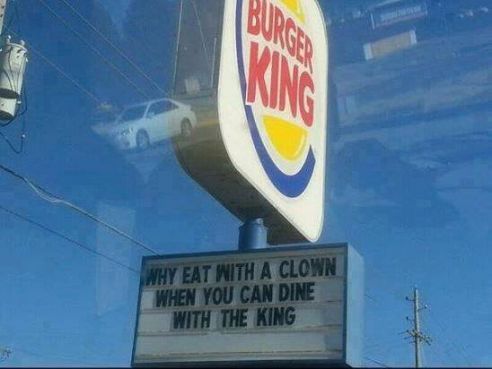 Panneau de pub Burger King aux Etats-Unis / DR