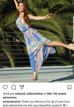 Amanda Cerny sur sa page Instagram. / Ph. Capture d'écran