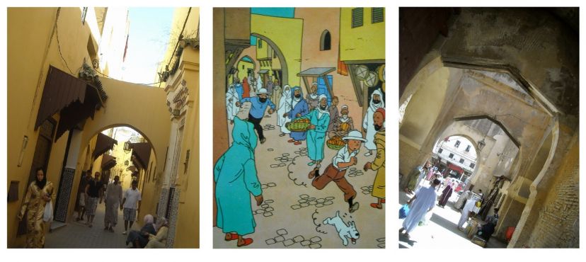 Un voyageur français Hugues Morin s'est amusé à partir à la recherche des vrais paysages marocains dessinés par Hergé dans ses albums 