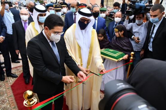 The inauguration of the UAE's consulate in Laayoune. / DR