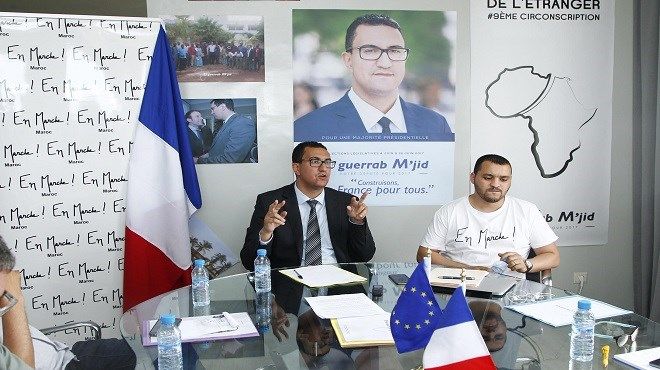 M'Jid El Guerrab lors de la conférence de presse d'En Marche ! Casablanca organisée cette semaine. / Ph. Le Reporter