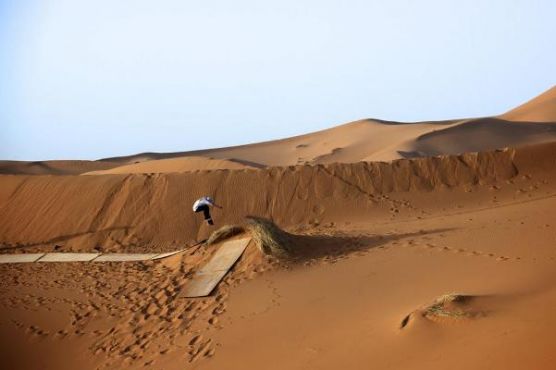 Un skate park en plein désert marocain [Diaporama]