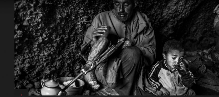 Amazighs du Haut Atlas ; photographie presentee pendant l'exposition « Berbères au Maroc, une culture en résistance » (c)Ferhat Bouda