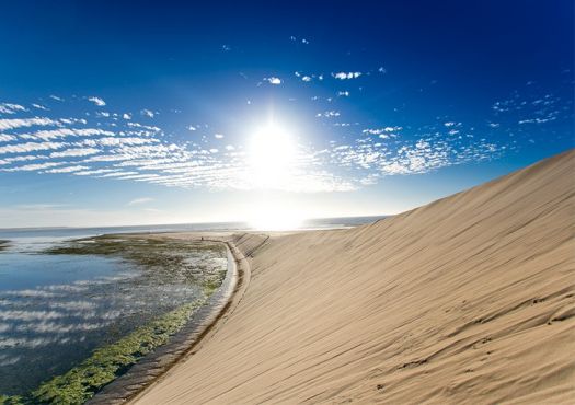 DR / Dakhla où les vagues et les dunes rivalisent de beauté. 