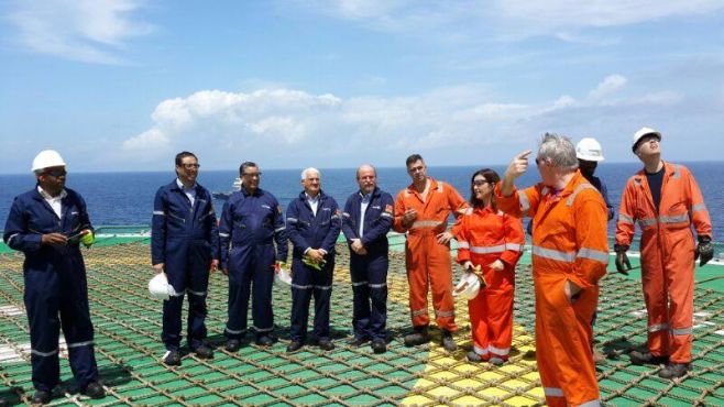 Agadir : Le ministre de l'Energie visite la plateforme offshore de Foum Assaka