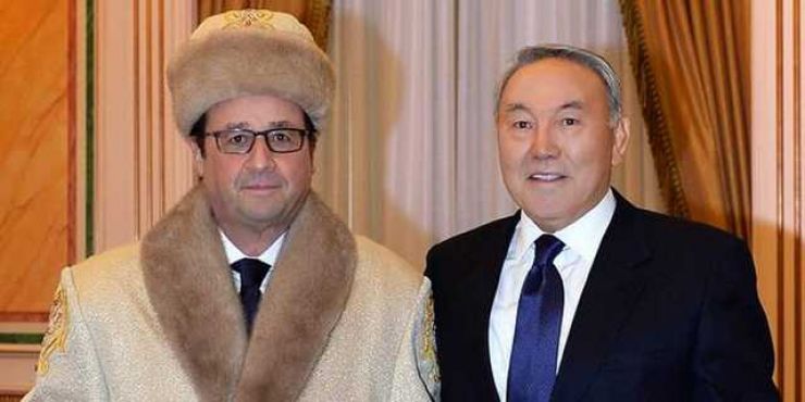 Dans une autre vie, François Hollande était Kazakh, selon le coup du Cembrero / DR